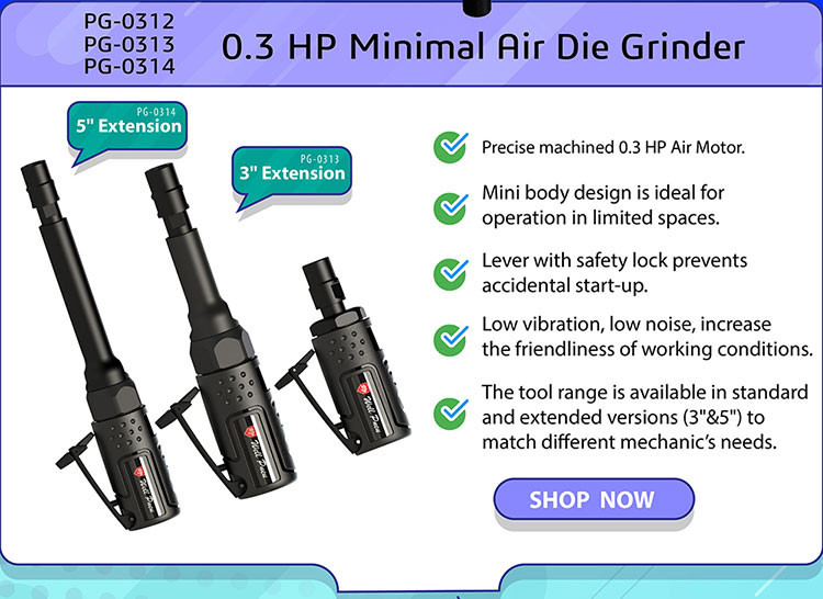 0.3 HP Minimal Air Die Grinder