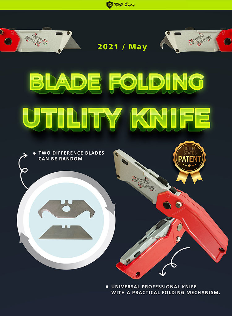 Smart Twins Blade Folding Utility Knife